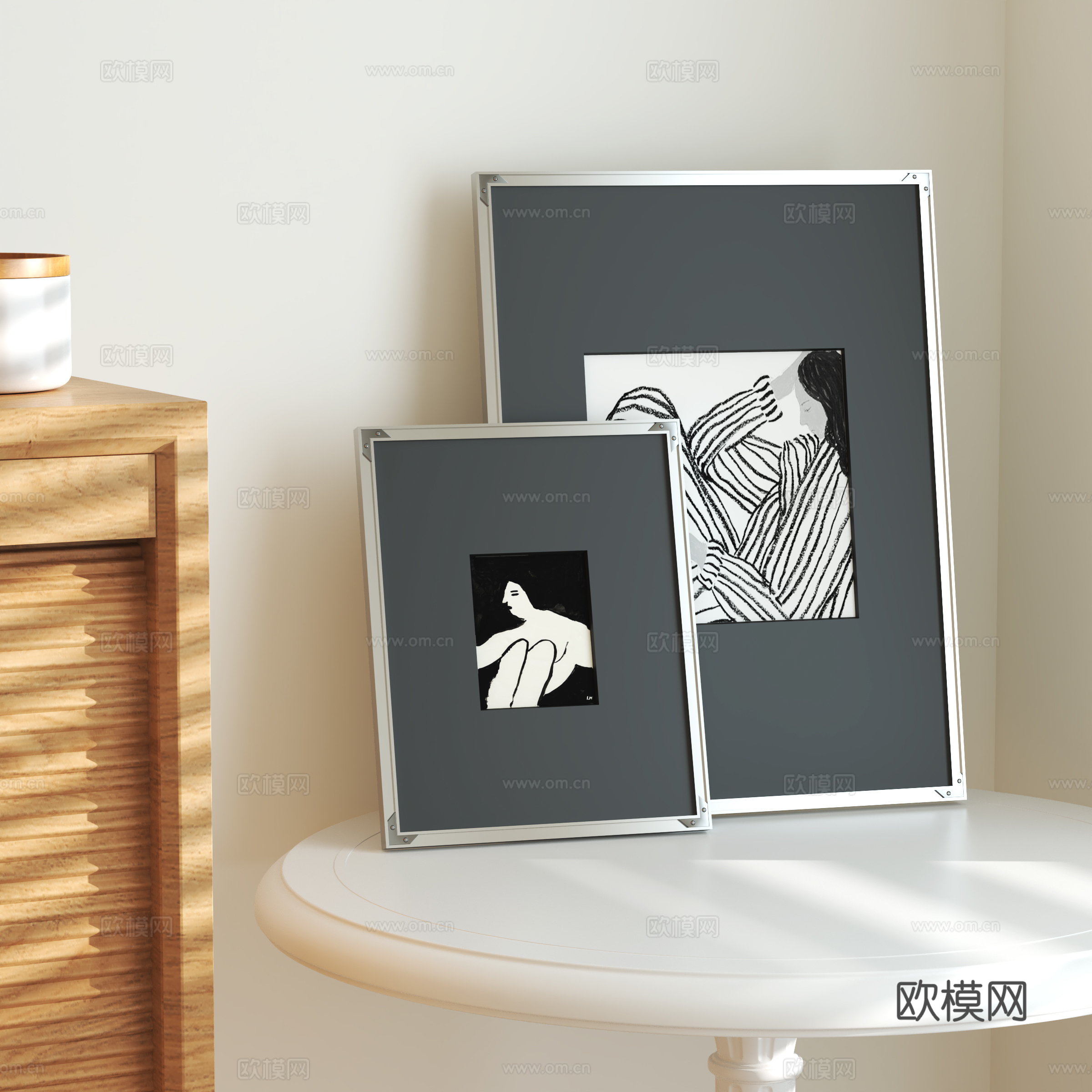 现代装饰画su模型