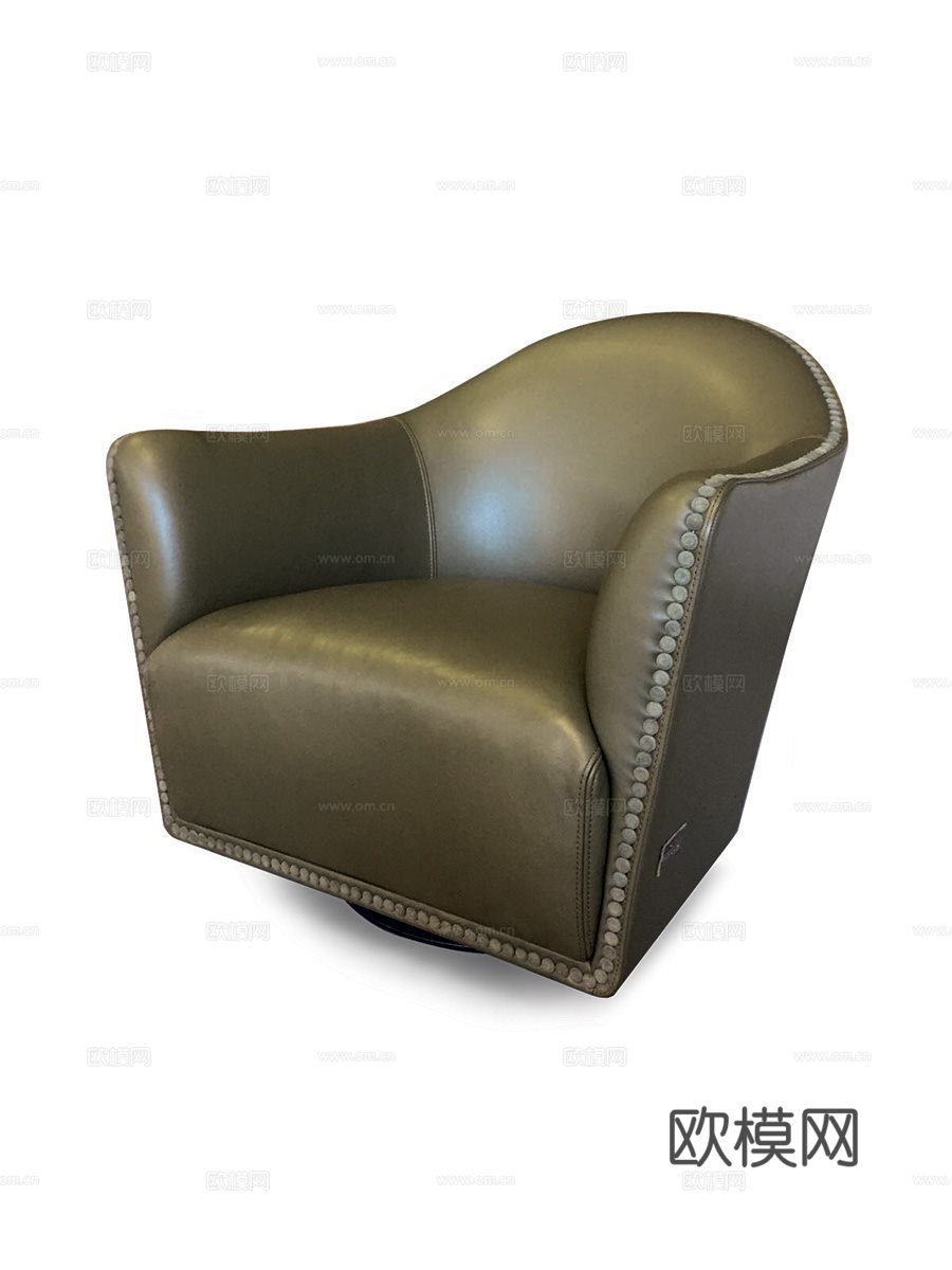 LONGHI 单人沙发3d模型下载（渲染图2）