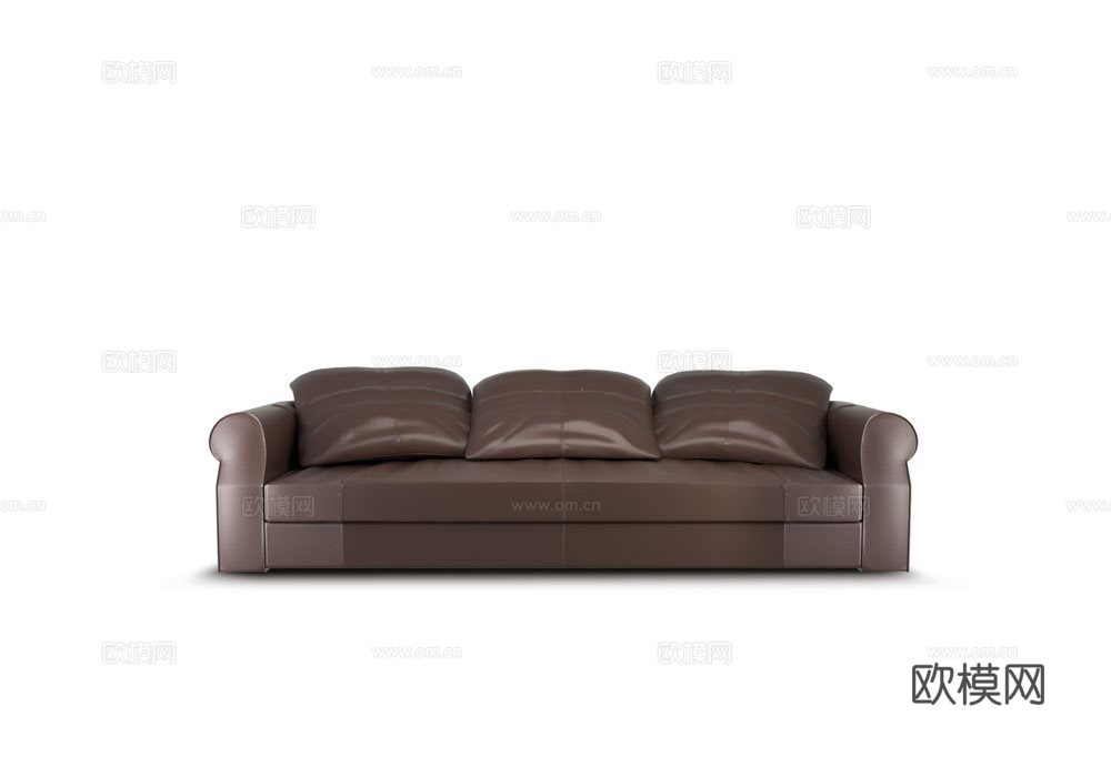 LONGHI 意式三人沙发3d模型下载（渲染图1）
