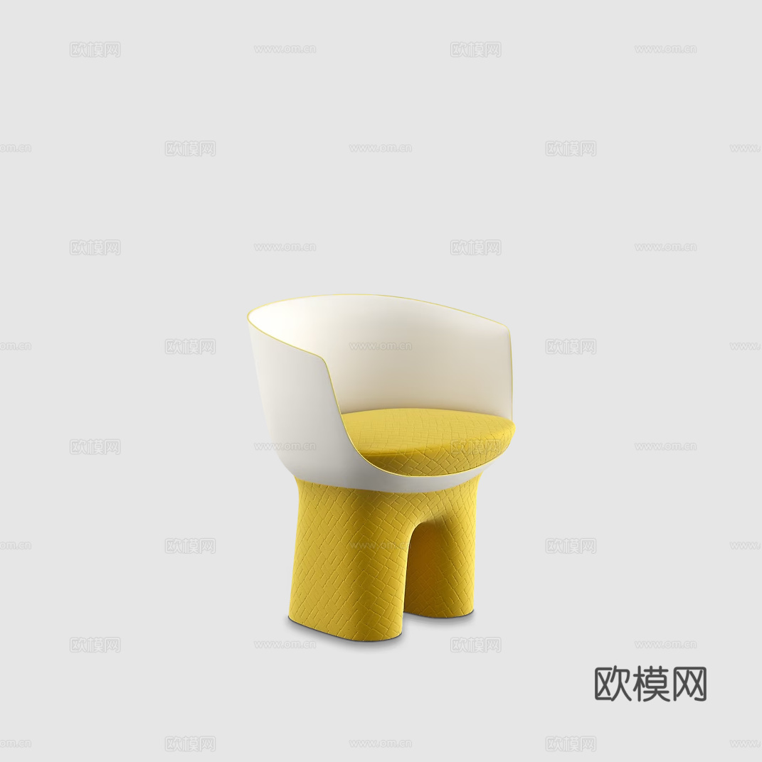 LV多巴胺餐椅3d模型下载（渲染图5）