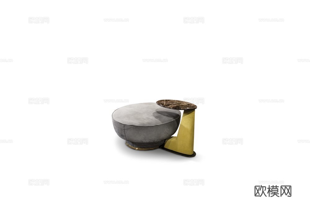 LONGHI 意式子母茶几3d模型下载（渲染图3）