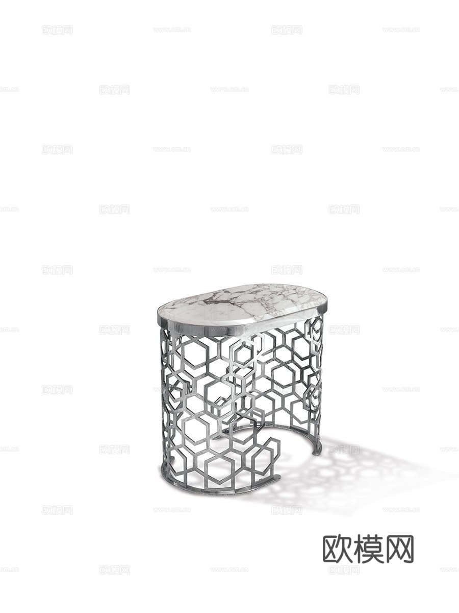 LONGHI 轻奢边几3d模型下载（渲染图4）