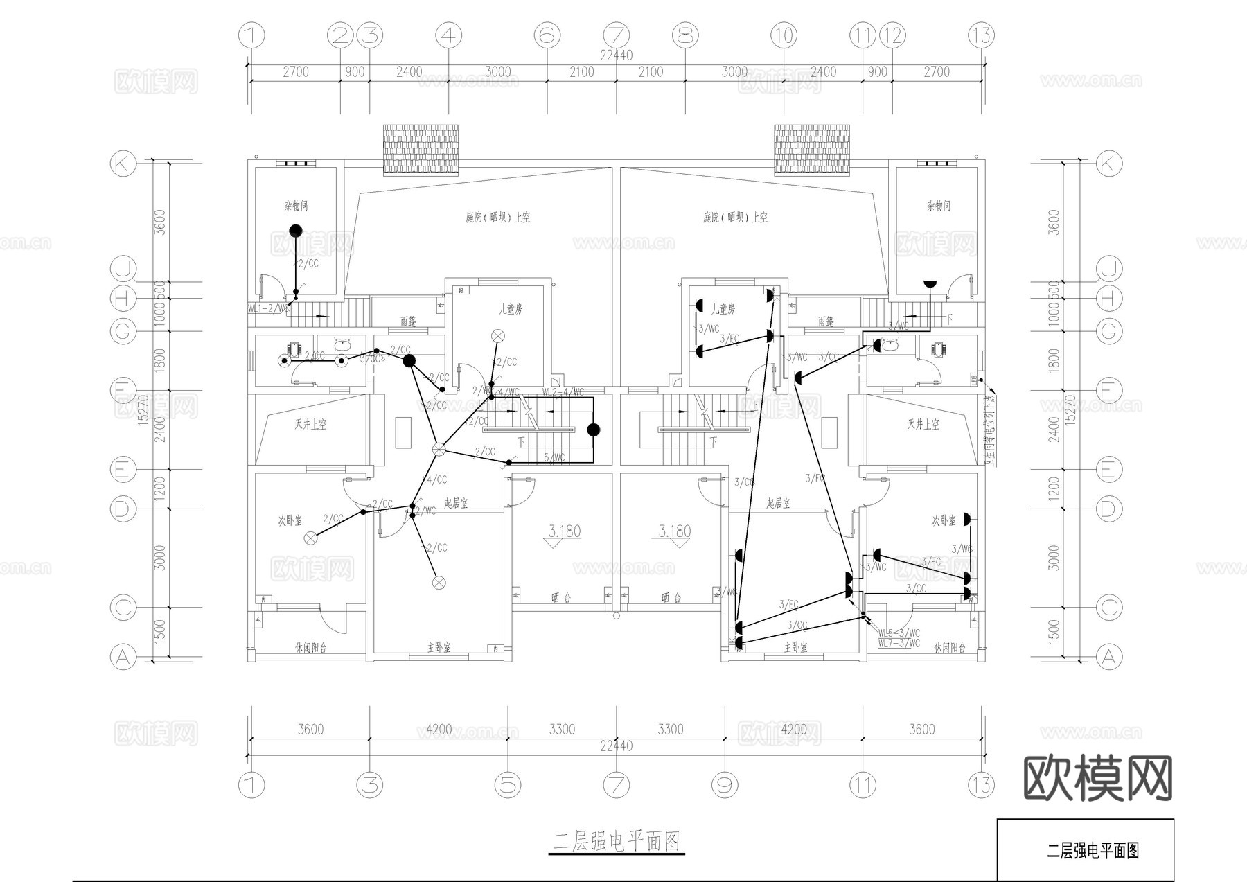 35套自建房别墅施工图cad施工图