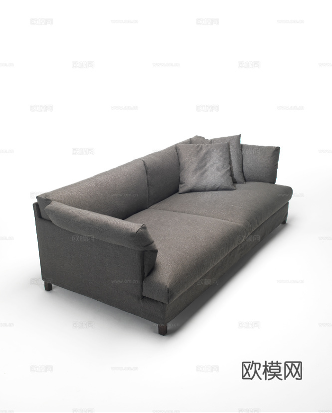 LIVING DIVANI 双人沙发3d模型下载（渲染图3）