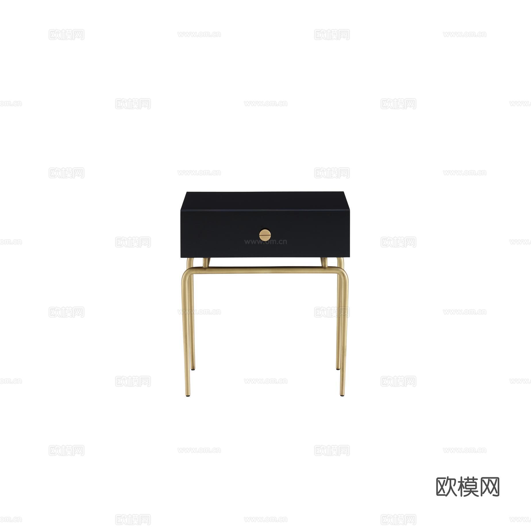 ligne roset 轻奢床头柜3d模型下载（渲染图2）