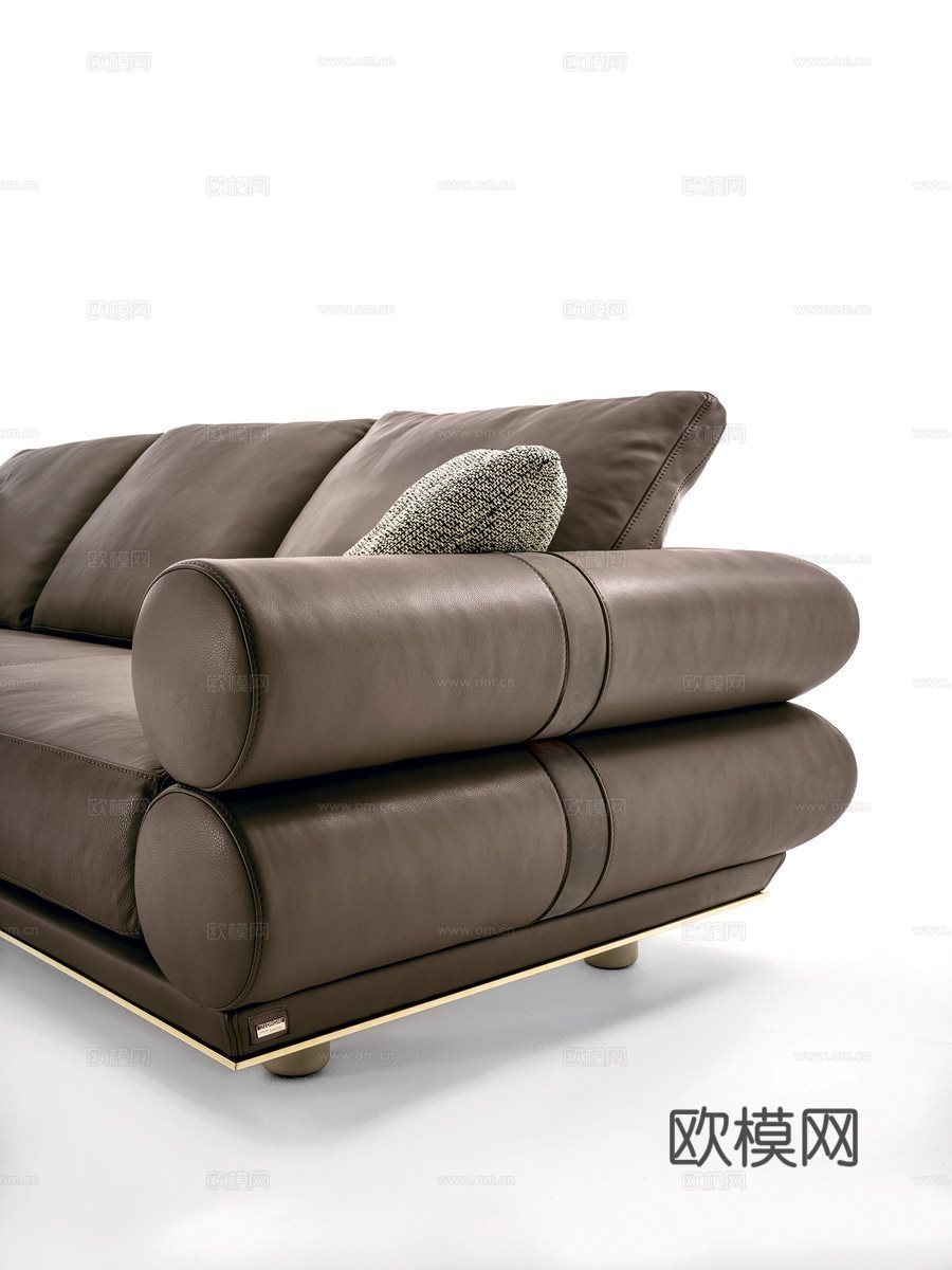 LONGHI 三人沙发3d模型下载（渲染图2）