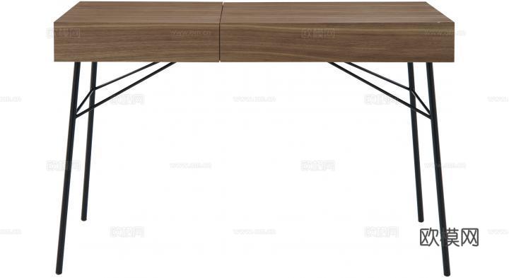 ligne roset 原木梳妆台3d模型下载（渲染图2）