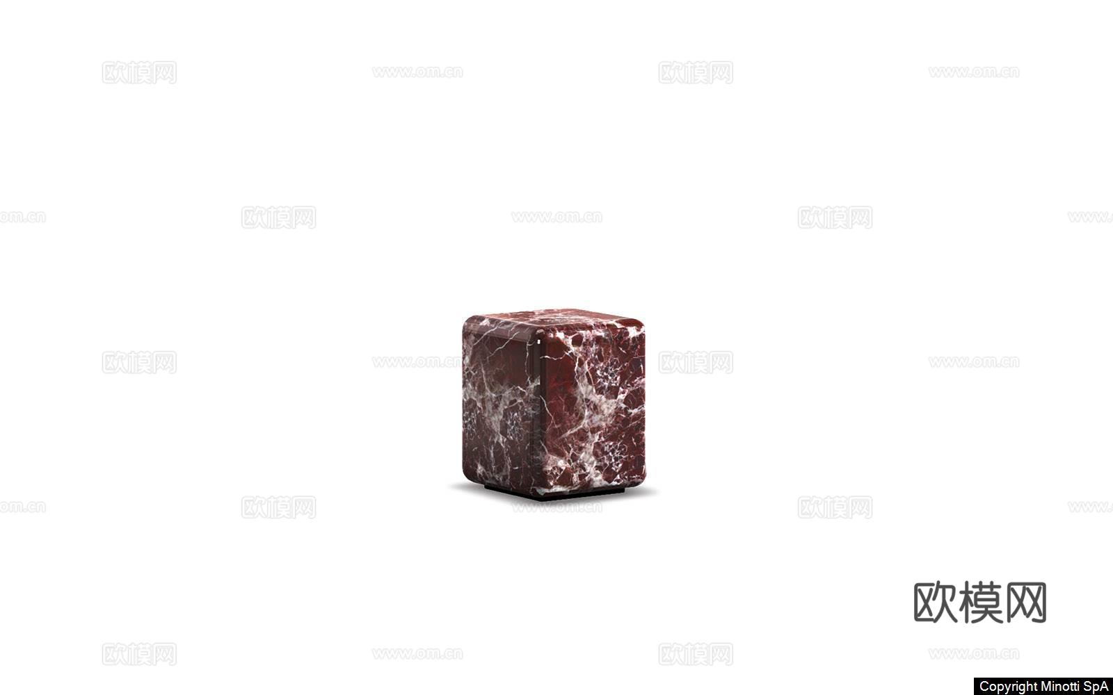 Minotti 意式边几3d模型下载
