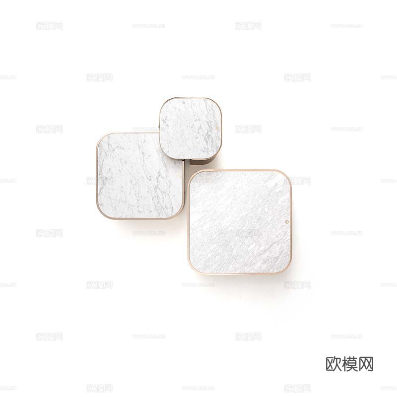 LUXENCE 轻奢茶几3d模型下载（渲染图2）