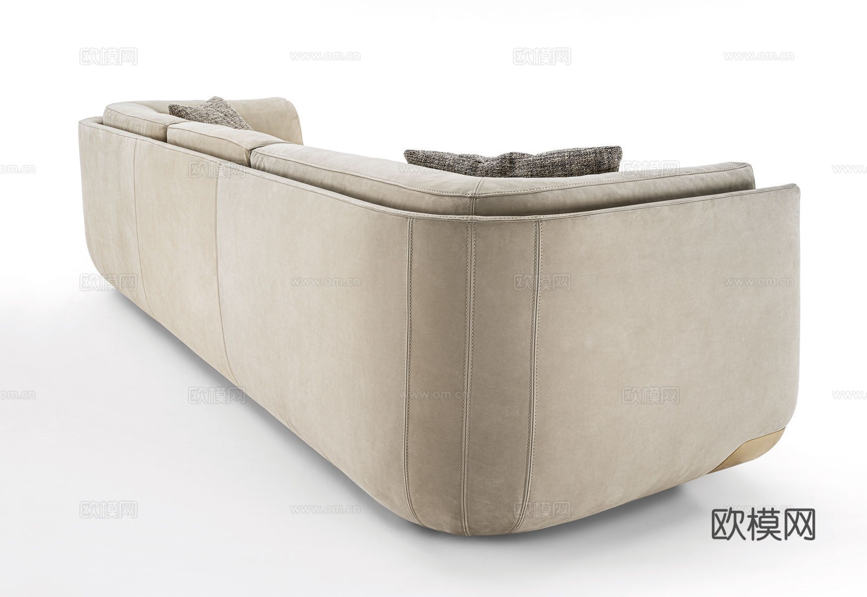 LONGHI 三人沙发3d模型下载（渲染图2）