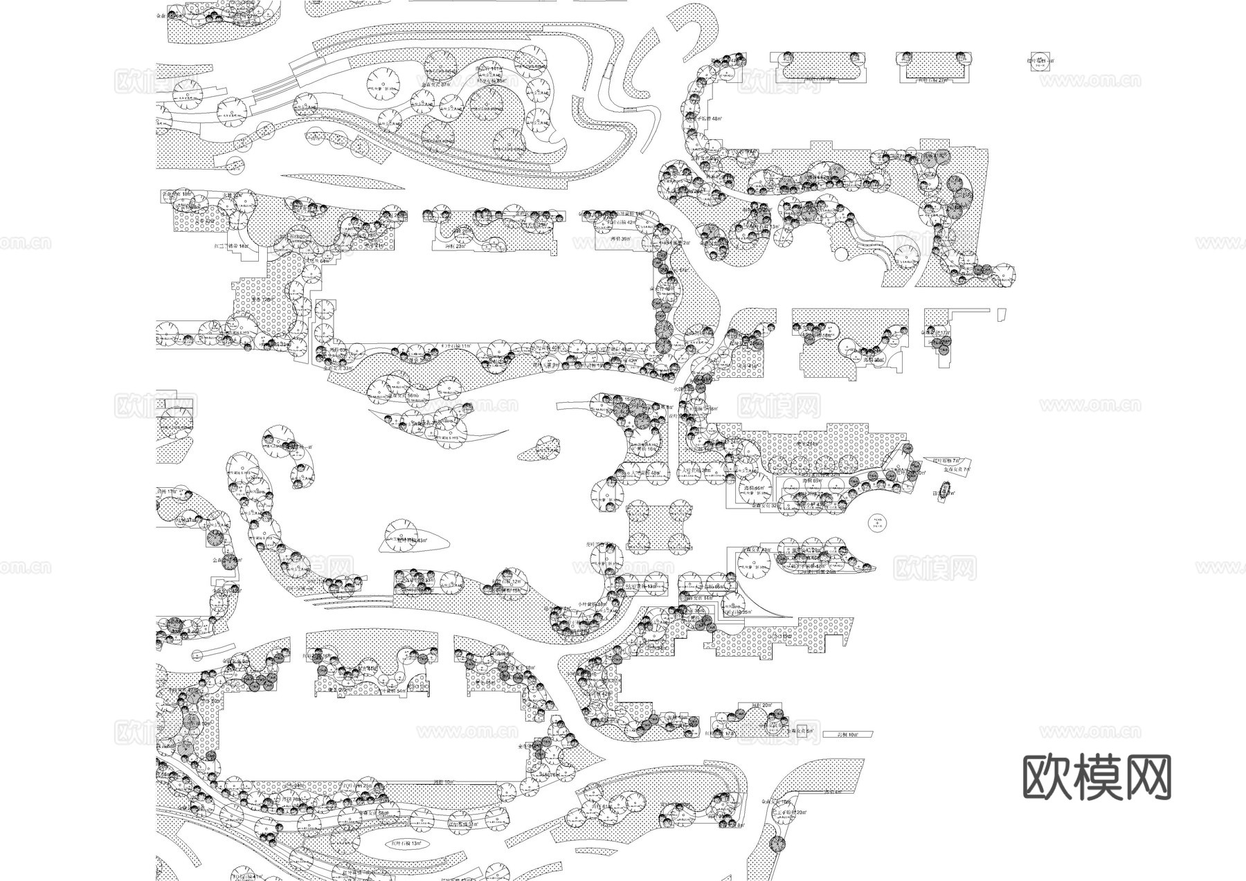 济南龙湖植物CAD施工图cad施工图