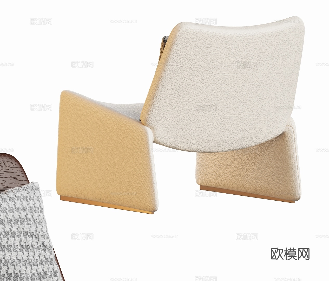 现代休闲椅沙发椅3d模型下载（渲染图2）