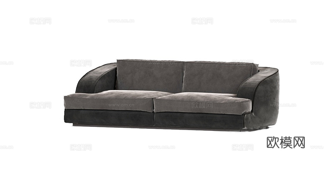 LONGHI 双人沙发3d模型下载（渲染图1）