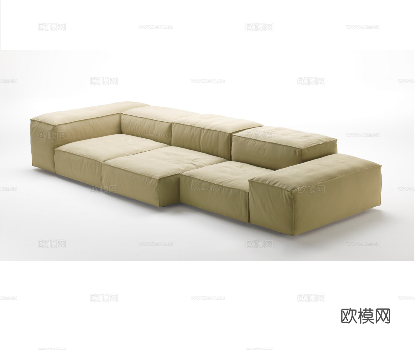 LIVING DIVANI 多人沙发3d模型下载