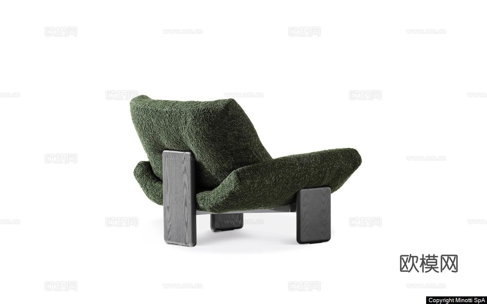 Minotti 意式休闲椅3d模型下载（渲染图6）