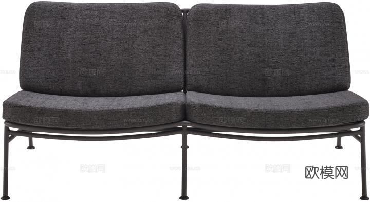 ligne roset 双人沙发3d模型下载（渲染图3）