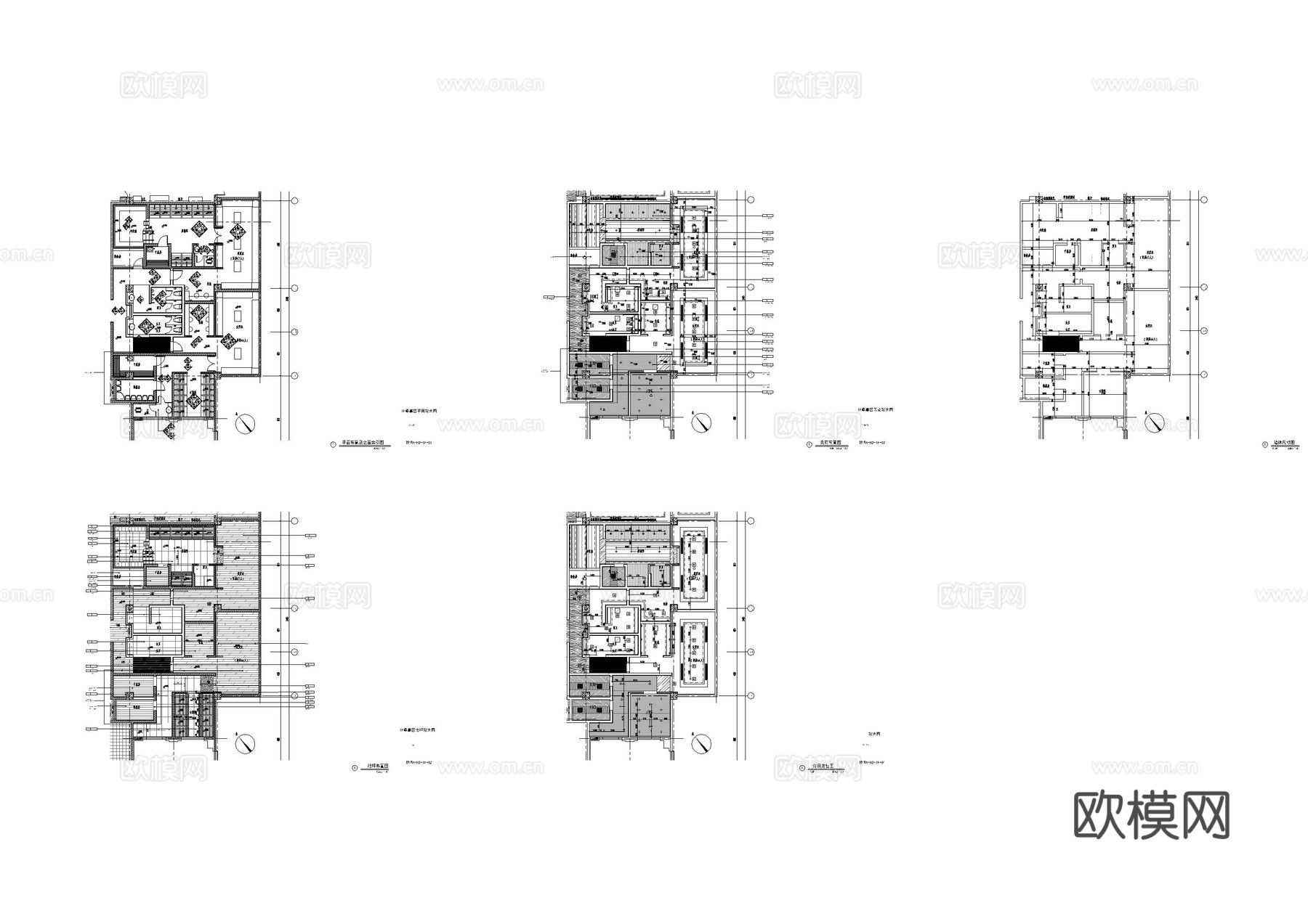 公共卫生间更衣室施工图cad施工图