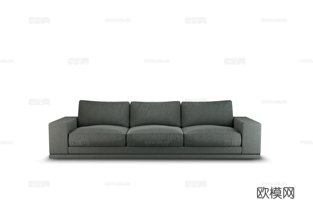 LONGHI 三人沙发3d模型下载（渲染图1）