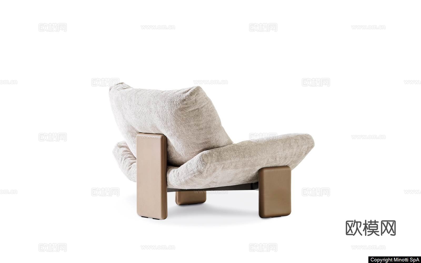 Minotti 意式休闲椅3d模型下载（渲染图7）