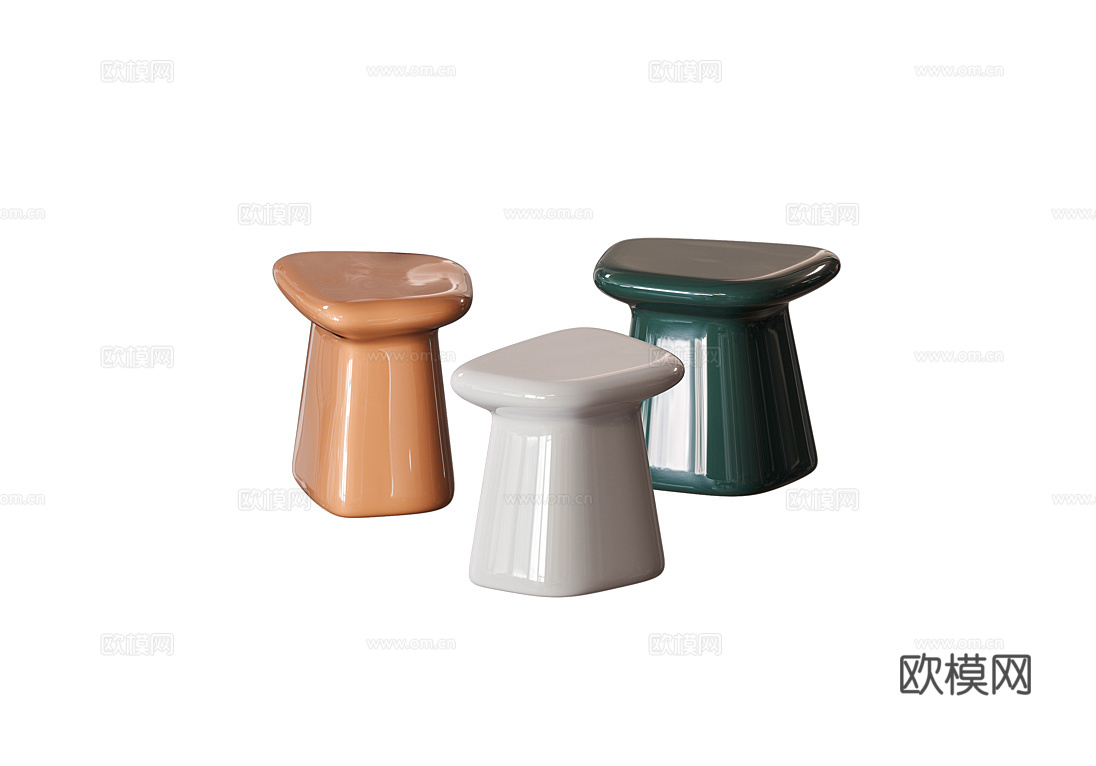 MALERBA 意式边几 角几3d模型下载（渲染图1）