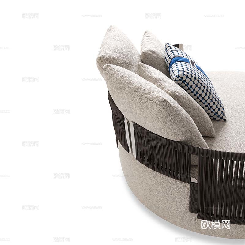 LUXENCE 圆形沙发3d模型下载（渲染图3）