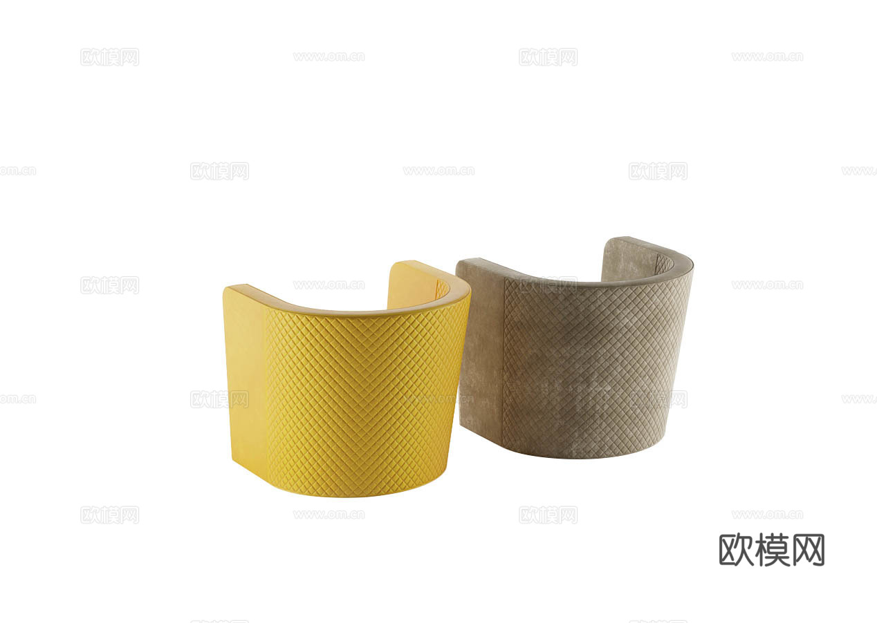 MALERBA 意式单人沙发3d模型下载（渲染图3）