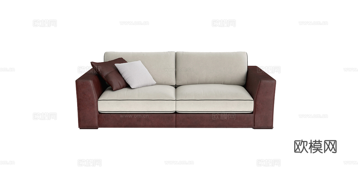 LONGHI 双人沙发3d模型下载（渲染图1）