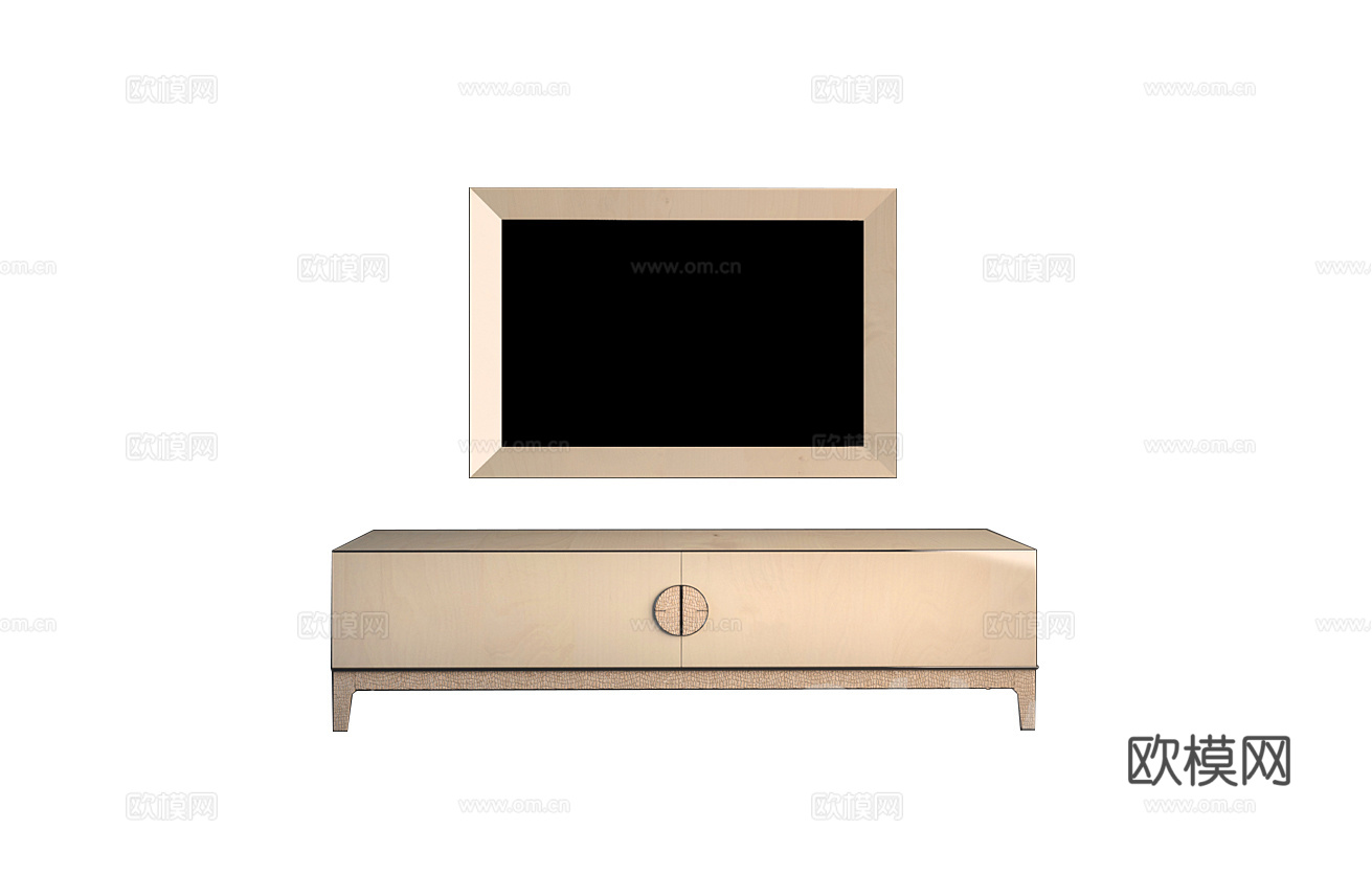 MALERBA 意式电视柜3d模型下载（渲染图1）
