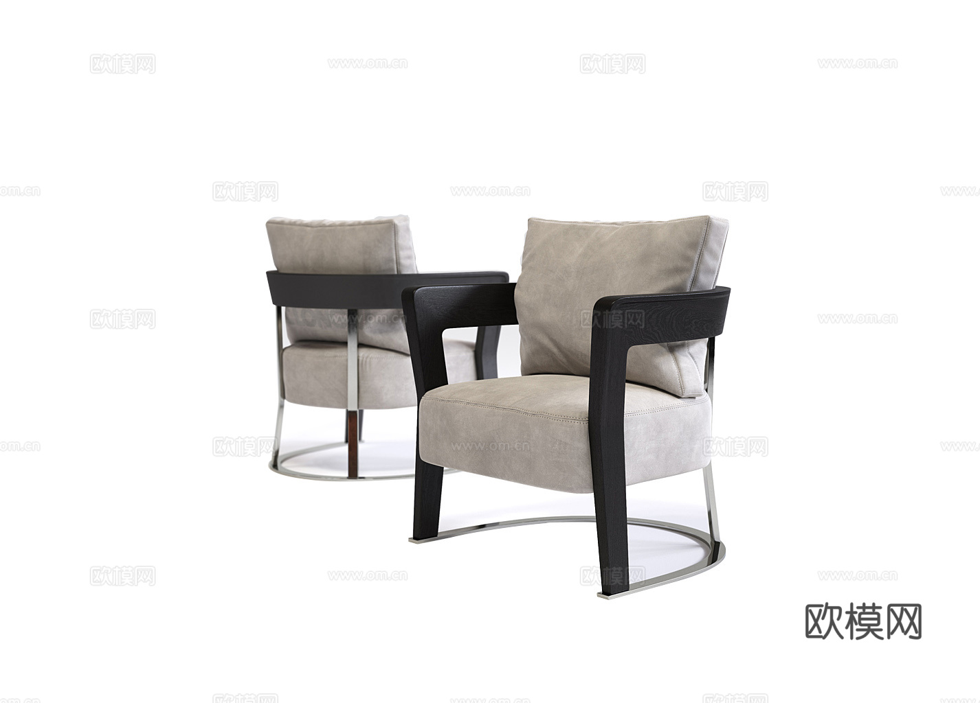 LONGHI 休闲椅3d模型下载（渲染图6）