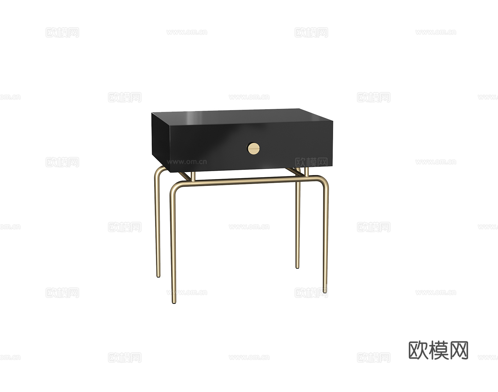 ligne roset 轻奢床头柜3d模型下载（渲染图4）