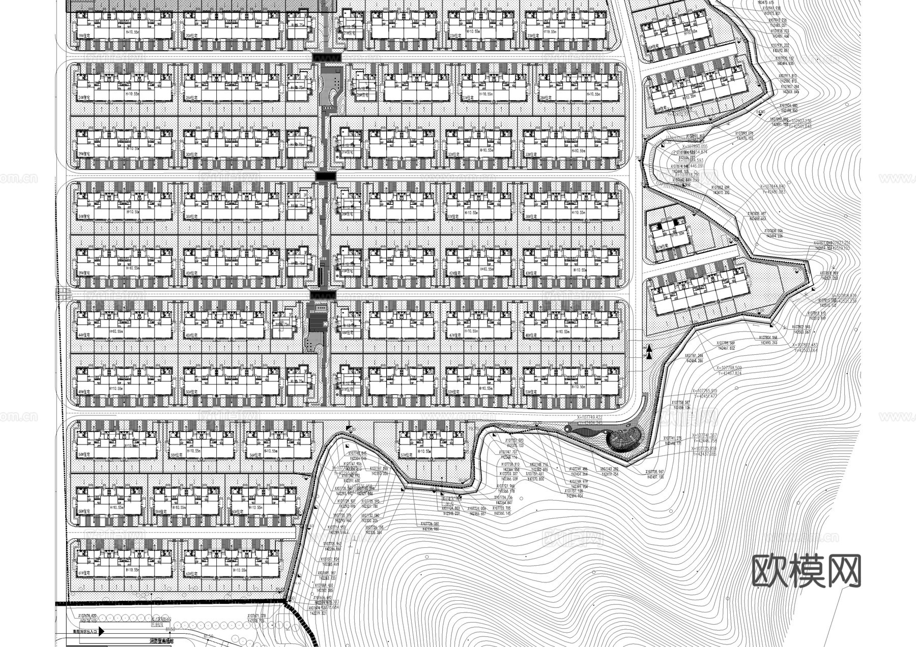 长沙A地块植物CAD平面施工图cad施工图