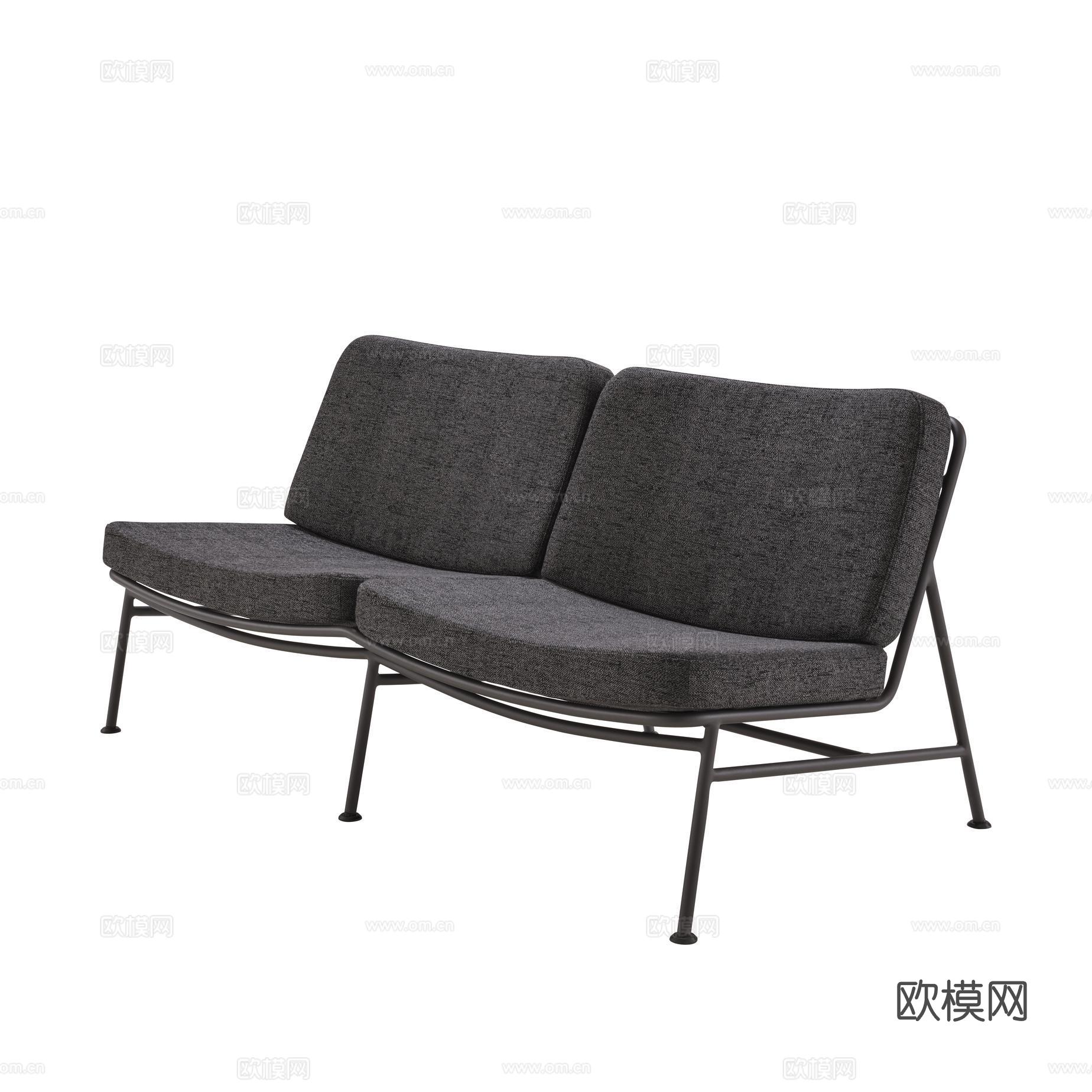 ligne roset 双人沙发3d模型下载（渲染图1）