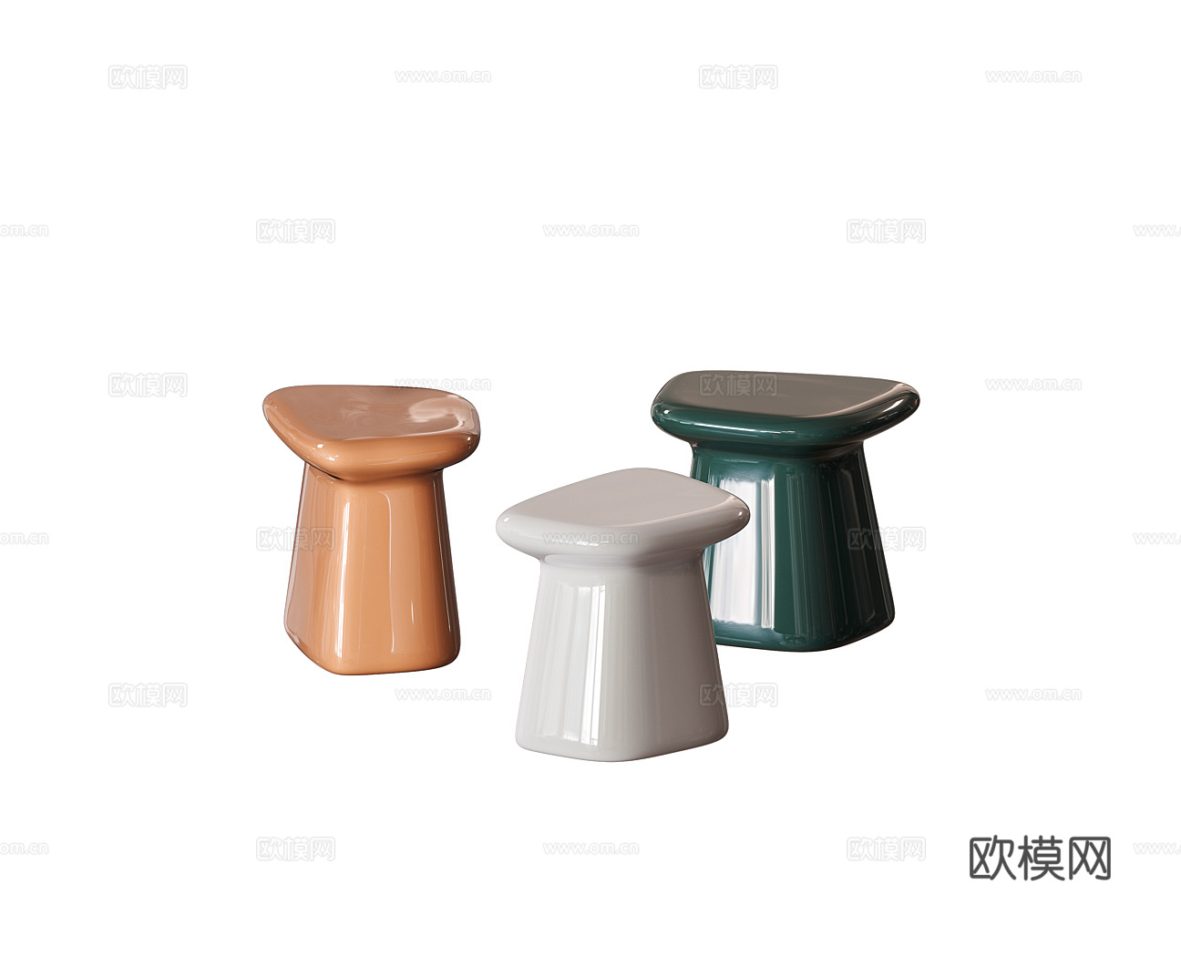 MALERBA 意式边几 角几3d模型下载（渲染图2）