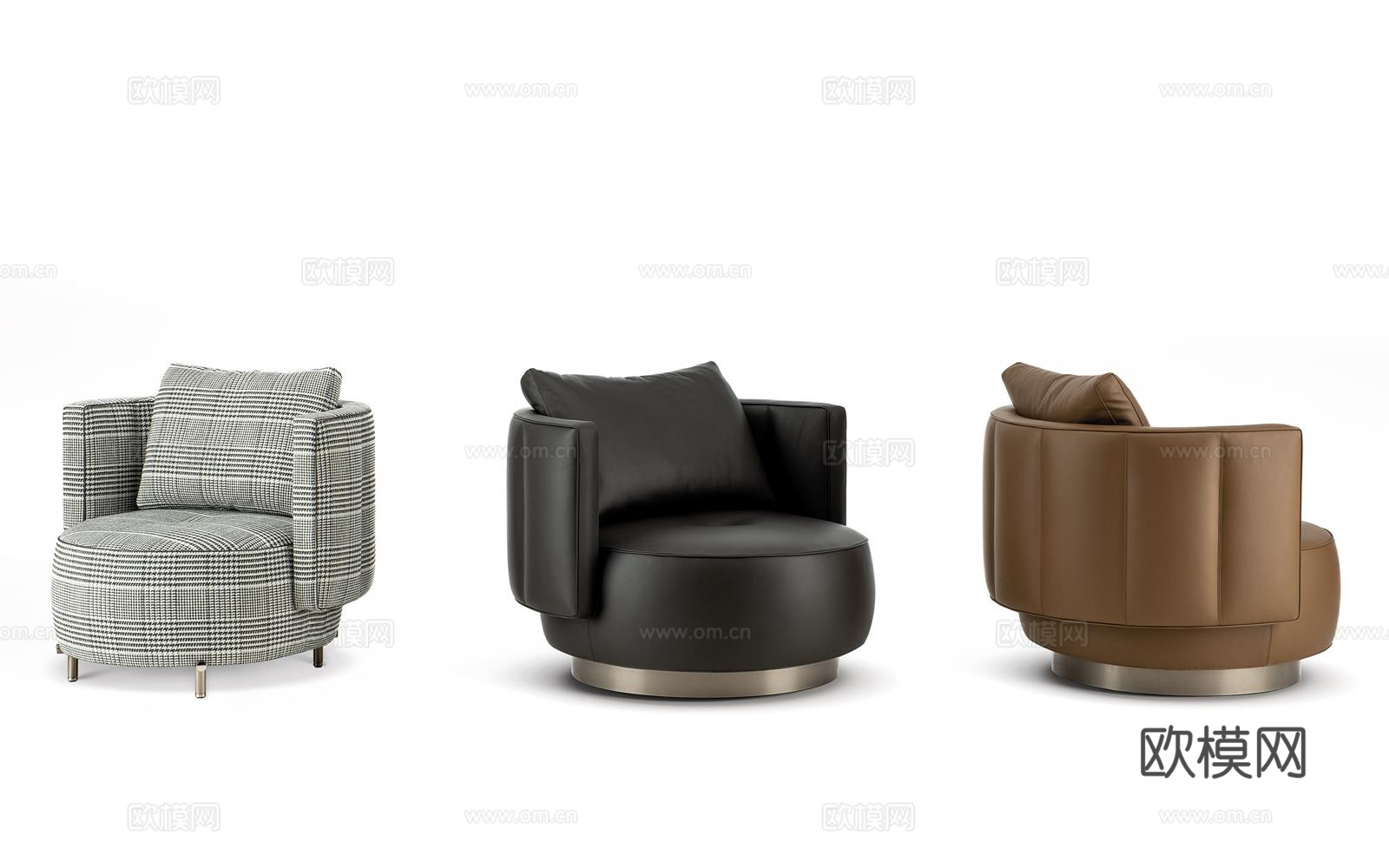Minotti 意式单人沙发3d模型下载（渲染图3）