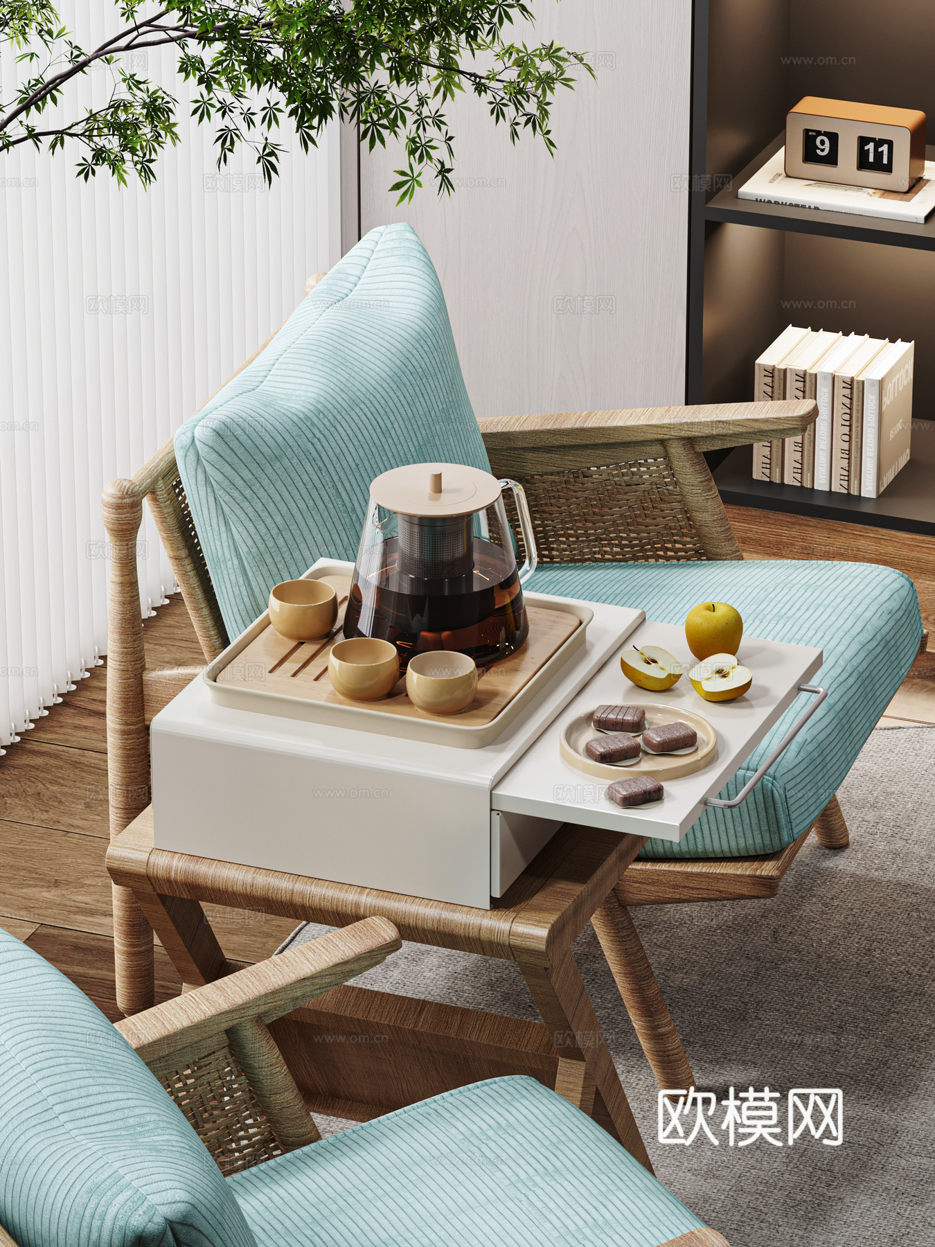 水杯茶叶摆件3d模型