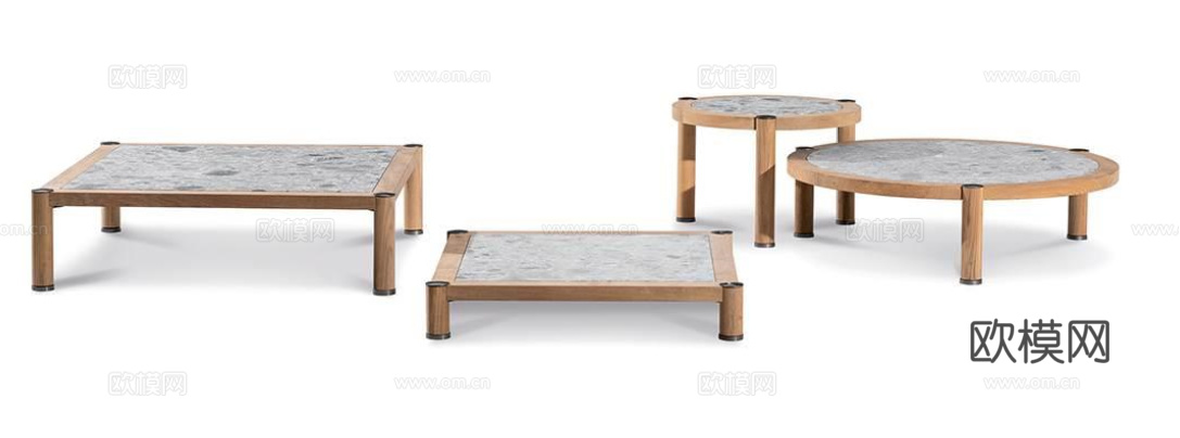 Minotti 意式茶几3d模型下载（渲染图2）