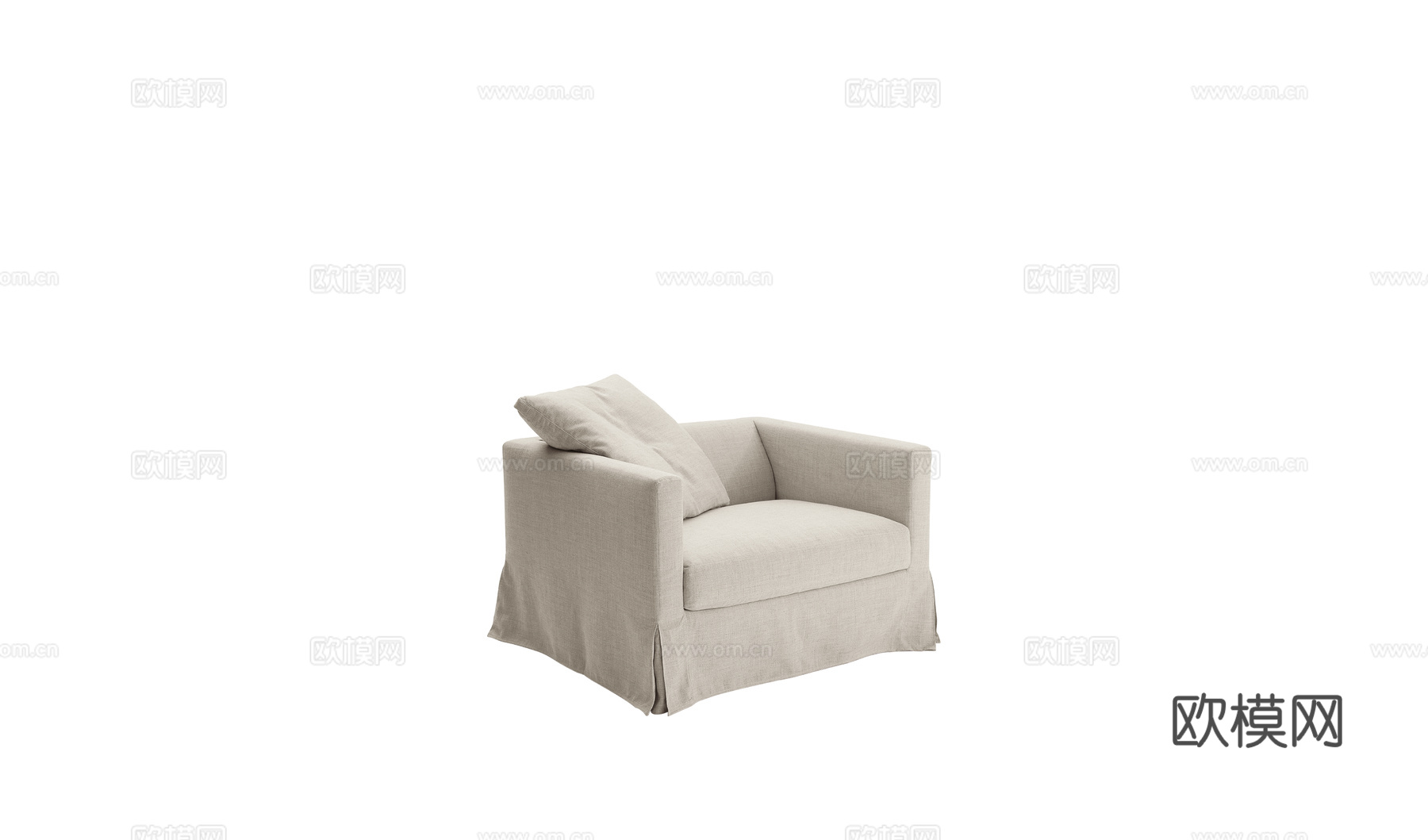 MAXALTO 单人沙发3d模型下载