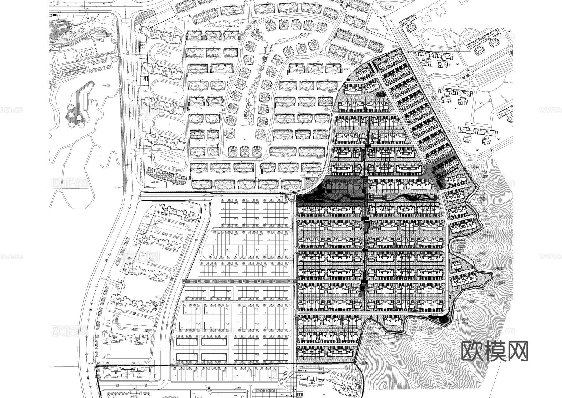 长沙A地块植物CAD平面施工图cad施工图