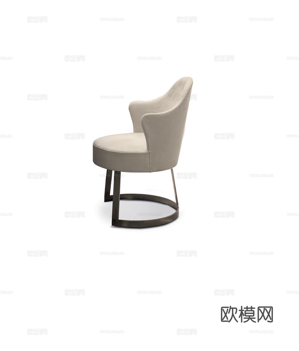 LONGHI 意式餐椅3d模型下载（渲染图2）