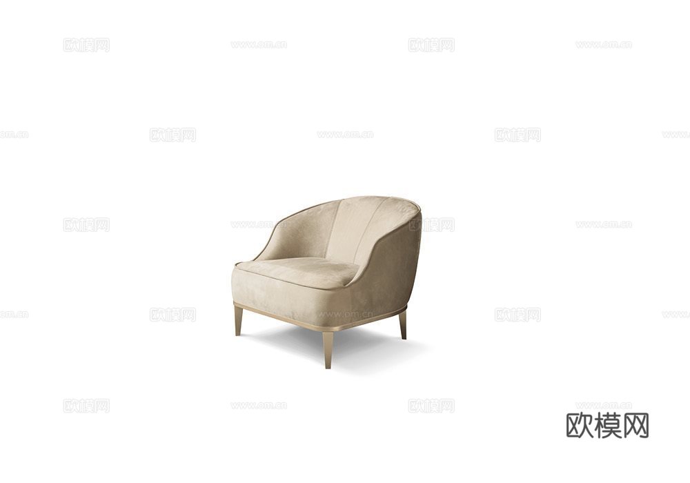 LONGHI 意式双人沙发3d模型下载（渲染图5）