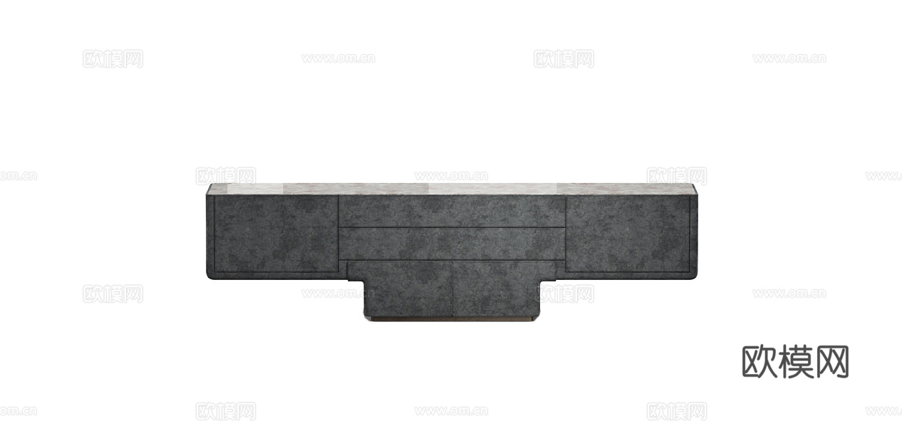 LONGHI 电视柜3d模型下载（渲染图2）