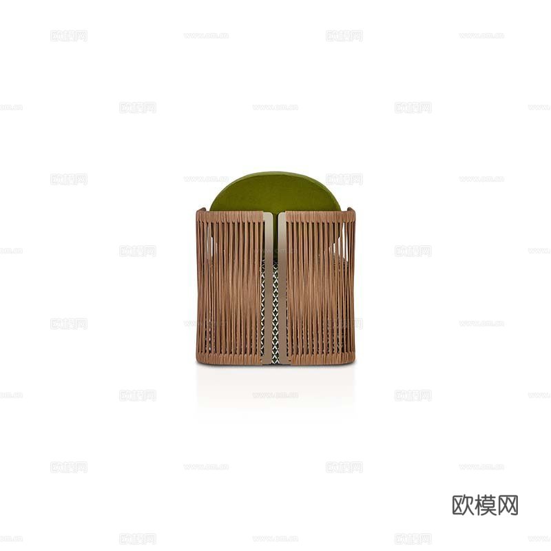 LUXENCE 原木单人沙发3d模型下载（渲染图5）