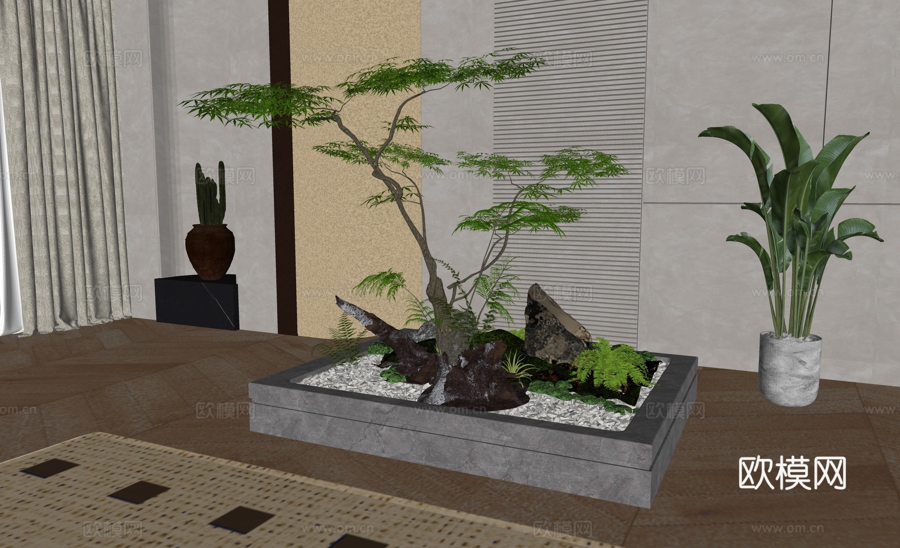 现代植物堆su模型