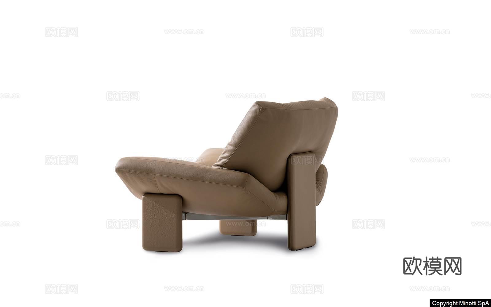 Minotti 意式休闲椅3d模型下载（渲染图3）