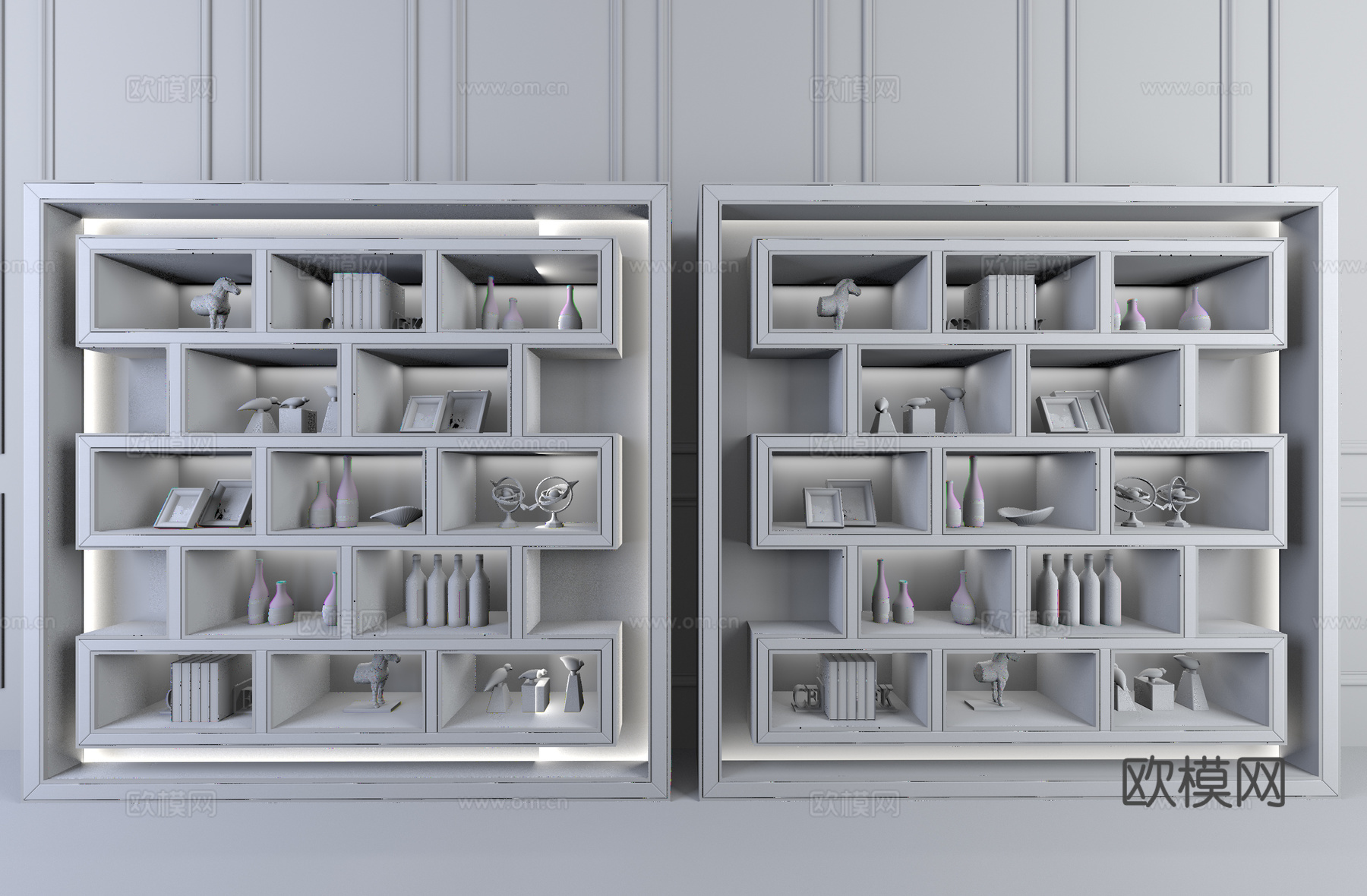北欧酒柜3d模型