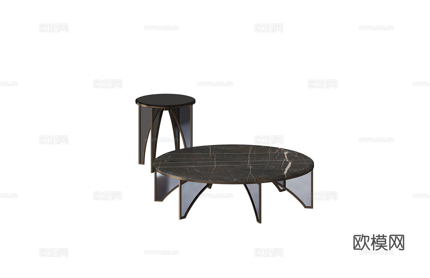 LONGHI 意式茶几3d模型下载（渲染图1）
