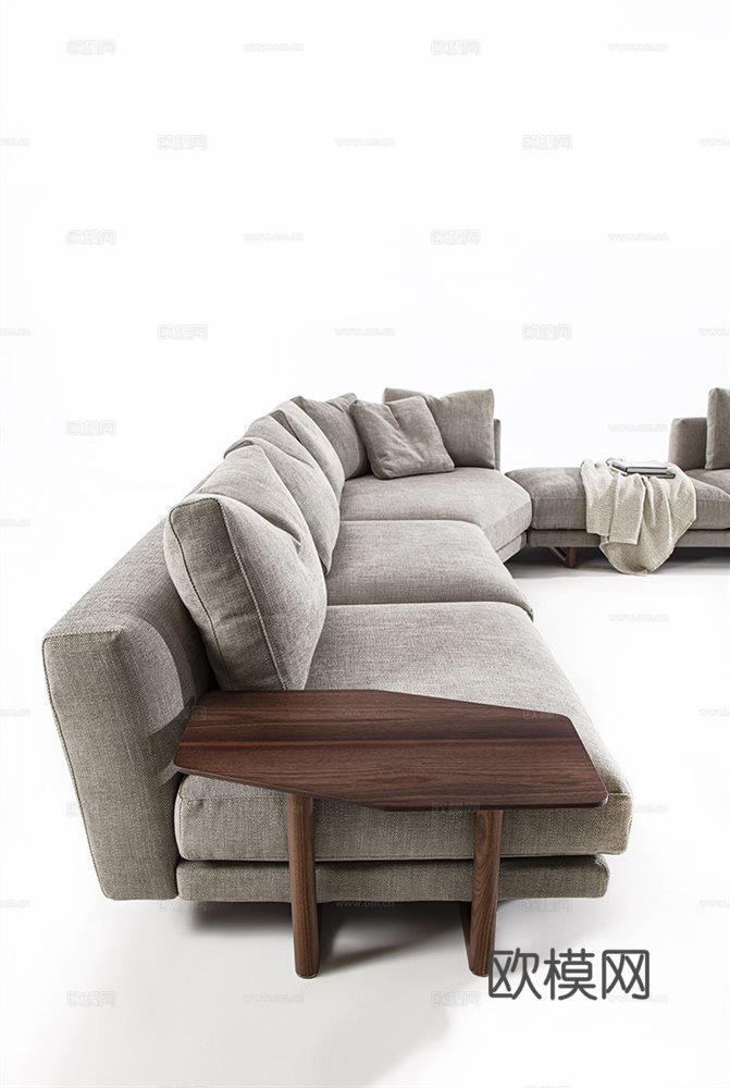 porada 意式多人沙发3d模型下载（渲染图2）