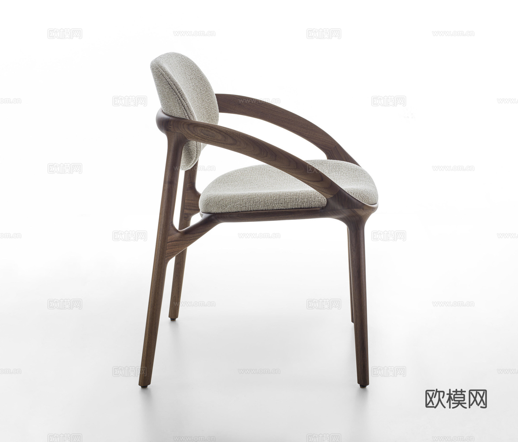 porada 中古餐椅3d模型下载（渲染图1）