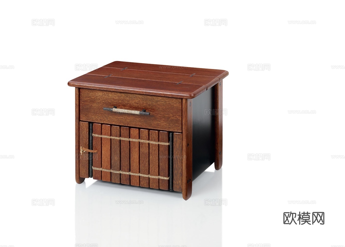 PACIFIC GREEN 中古风床头柜3d模型下载（渲染图1）