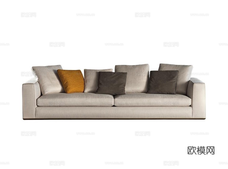 Minotti 意式双人沙发3d模型下载